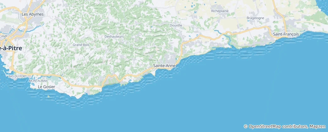 Map of Sainte-Anne