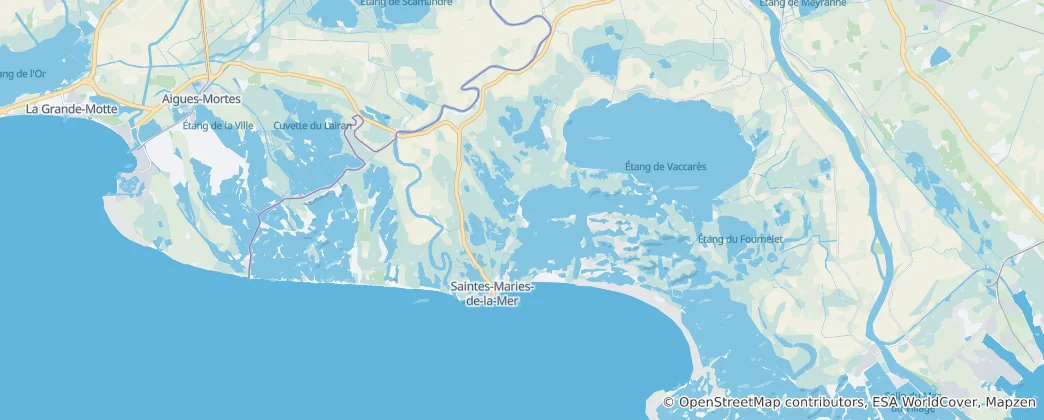 Mapa De Les Saintes-Maries-de-la-Mer