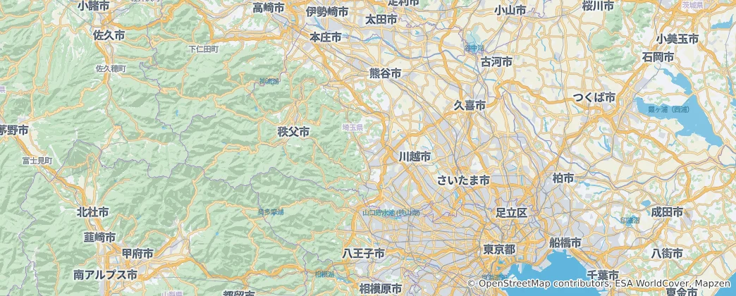 Carte de Préfecture de Saitama