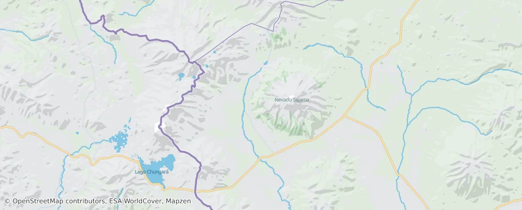 Sajama National Park — Mapa