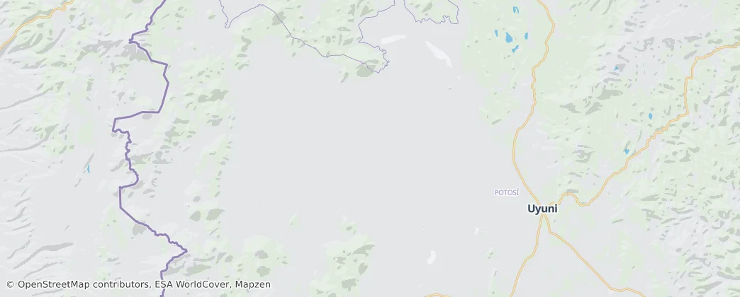 Salar de Uyuni — Map