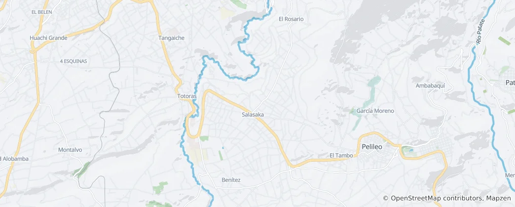 Mapa Salasaca