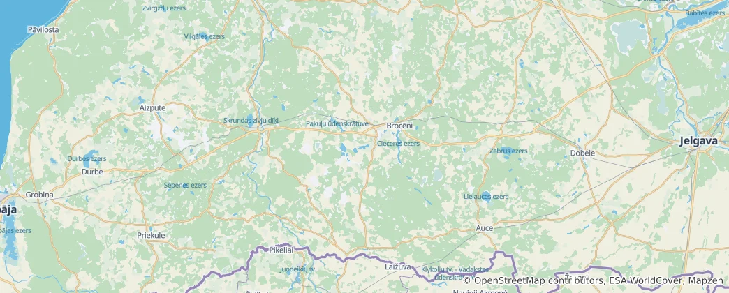 Mappa di Saldus
