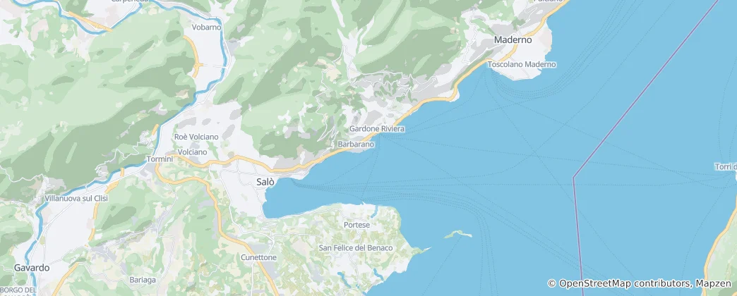 Map of Salò