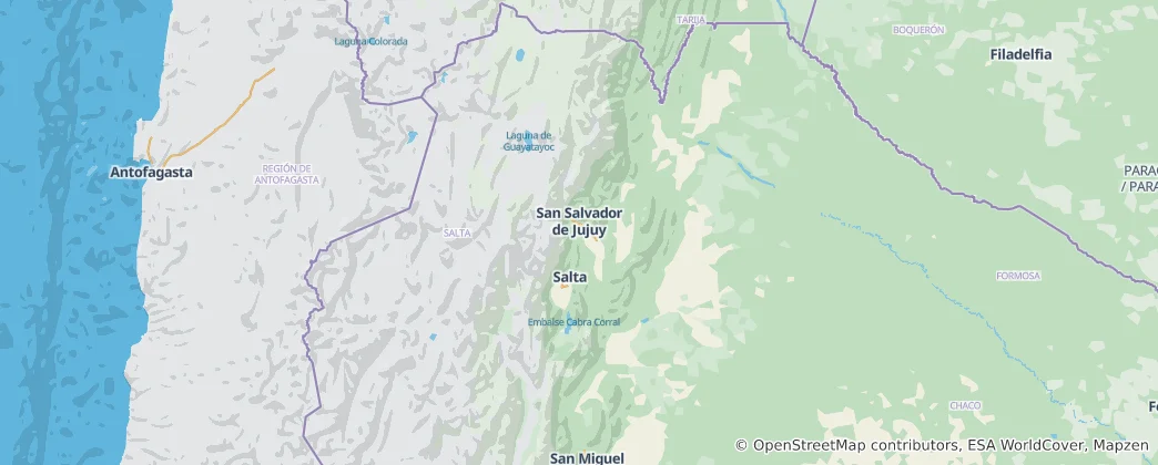 Map of Salta Province