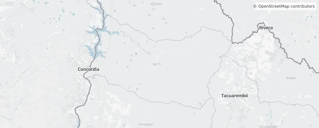 Map of Salto Department