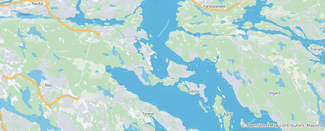 Mapa Saltsjöbaden