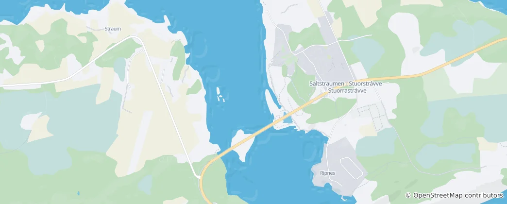 Mapa Saltstraumen - Stuorstrávve - Stuorrastrávve