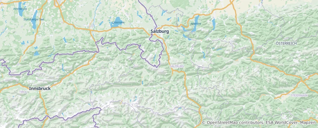 Mapa de Salzburgo