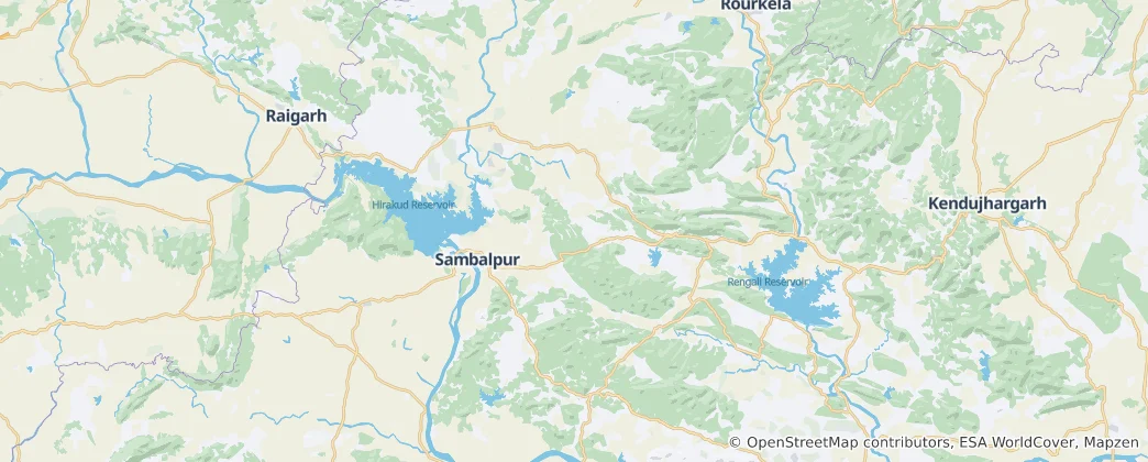 Karte von Sambalpur