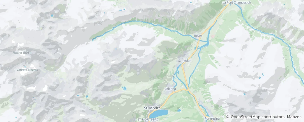 Mappa di Samedan
