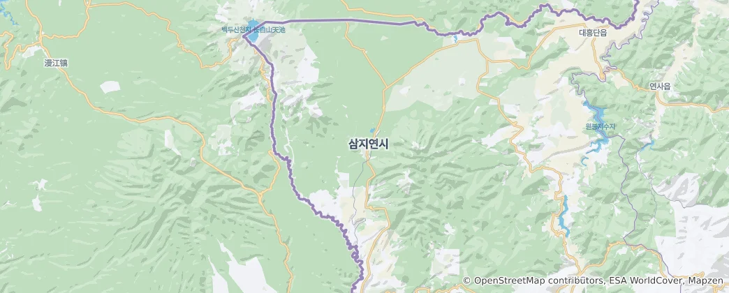 Carte de Samjiyon