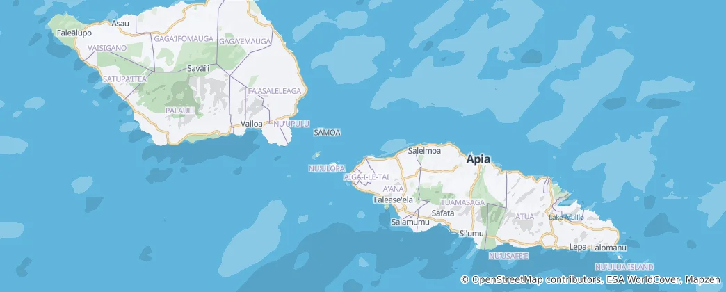 Map of Samoa