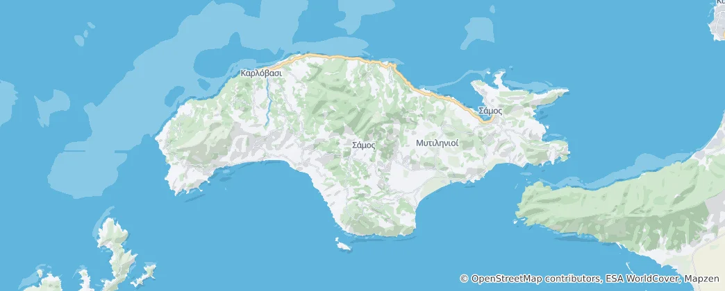 Mapa Samos