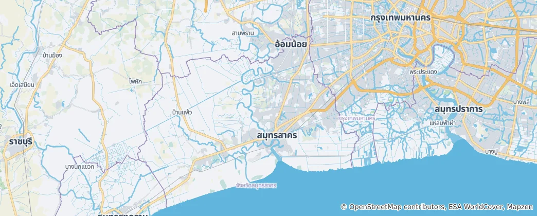 Mapa Samut Sakhon