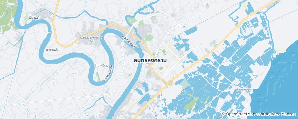 Mapa Samut Songkhram