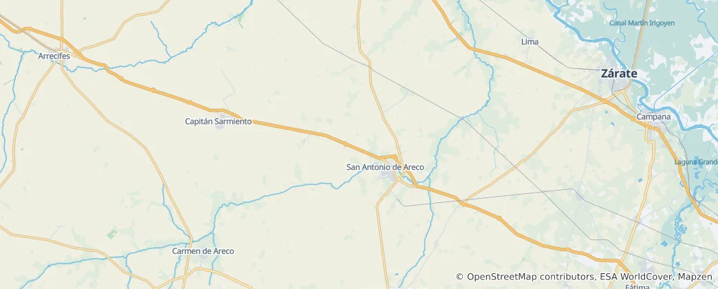 Mappa di partito di San Antonio de Areco