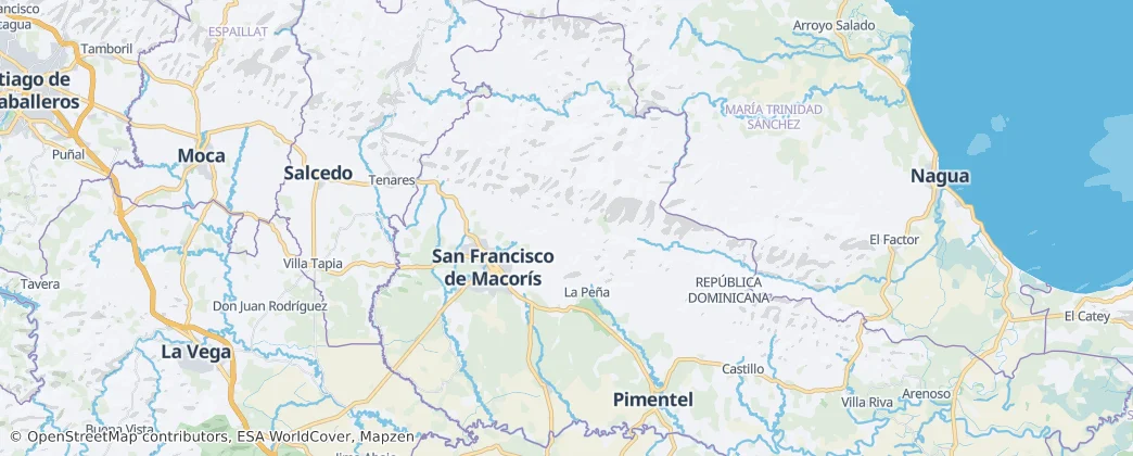 San Francisco de Macorís – Mapa