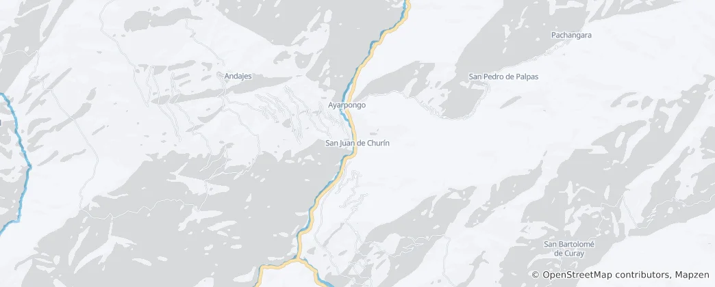 Mappa di San Juan de Churín