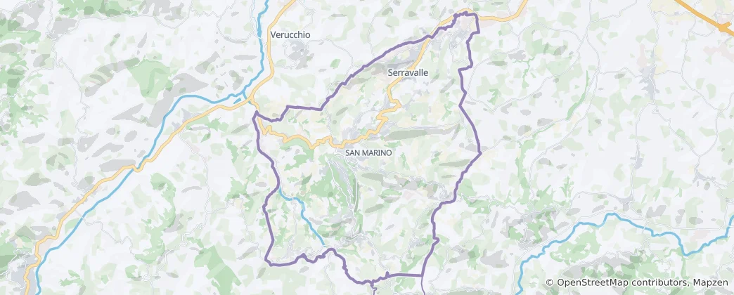 Map of San Marino