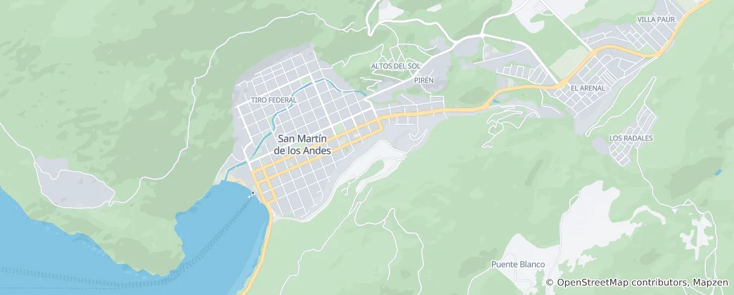 Mapa San Martín de los Andes