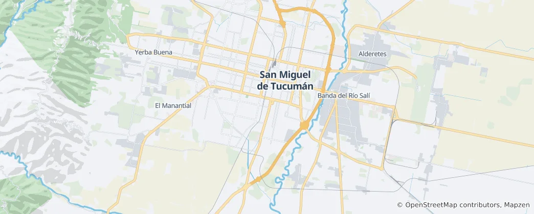 Mapa San Miguel de Tucumán