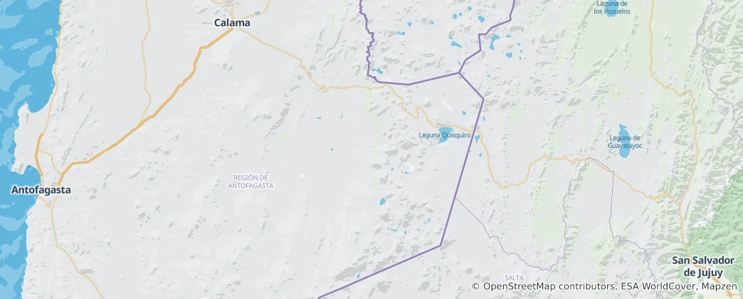 Mapa San Pedro de Atacama