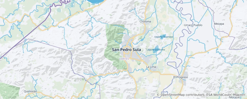 Mapa San Pedro Sula