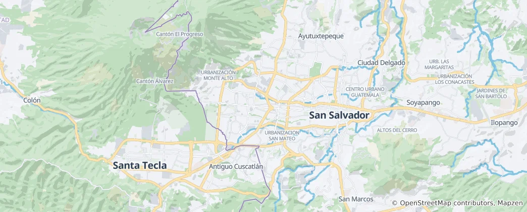 Map of San Salvador