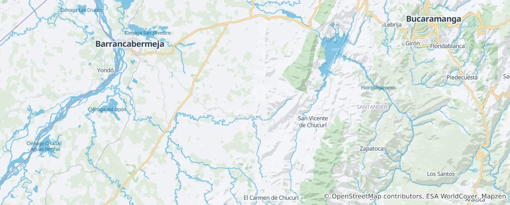 Mapa San Vicente de Chucurí