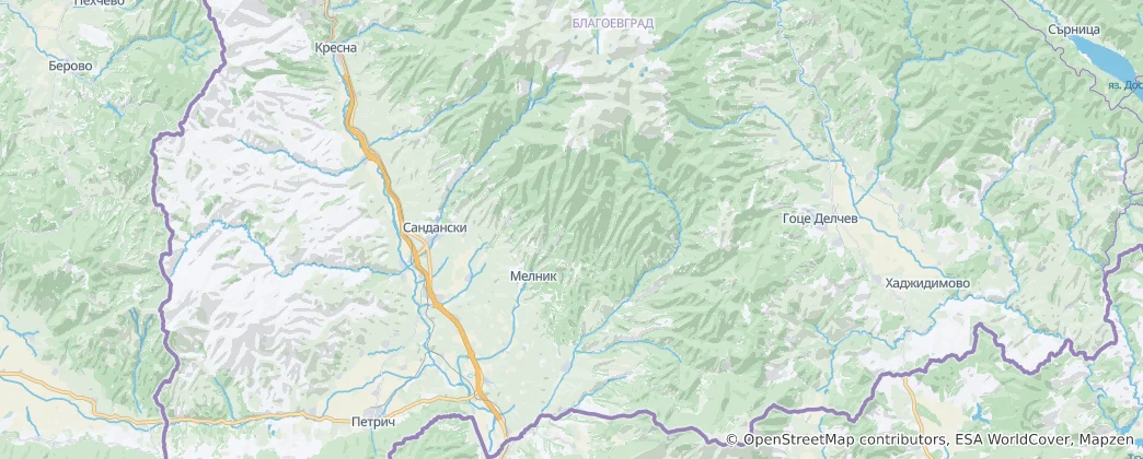 Mappa di Sandanski