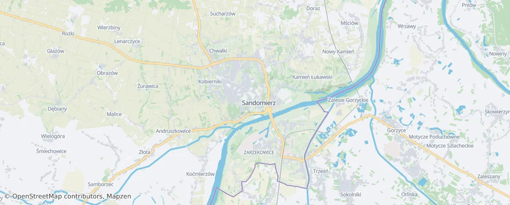 Sandomierz — Map