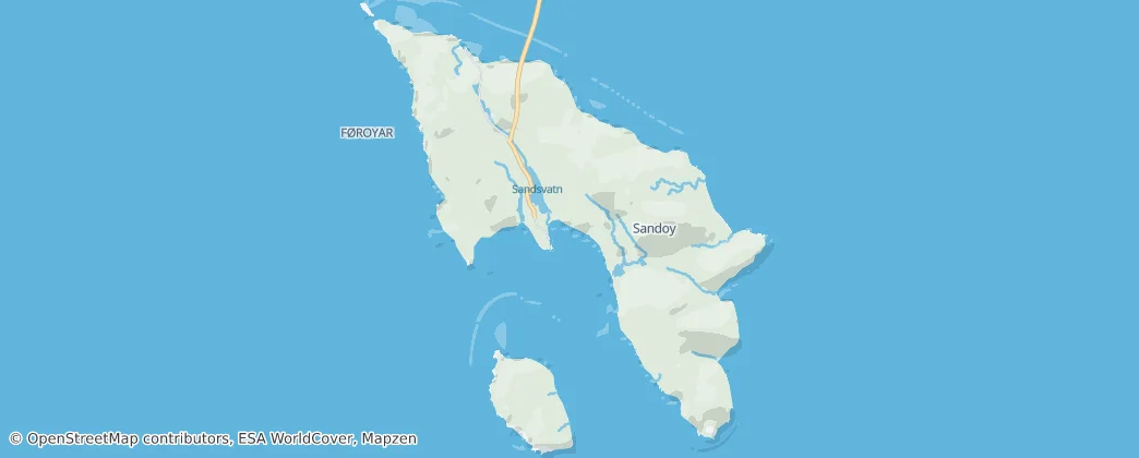 Sandoy — Mapa