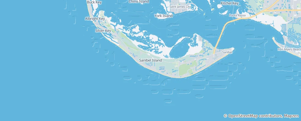 Mapa Sanibel Island