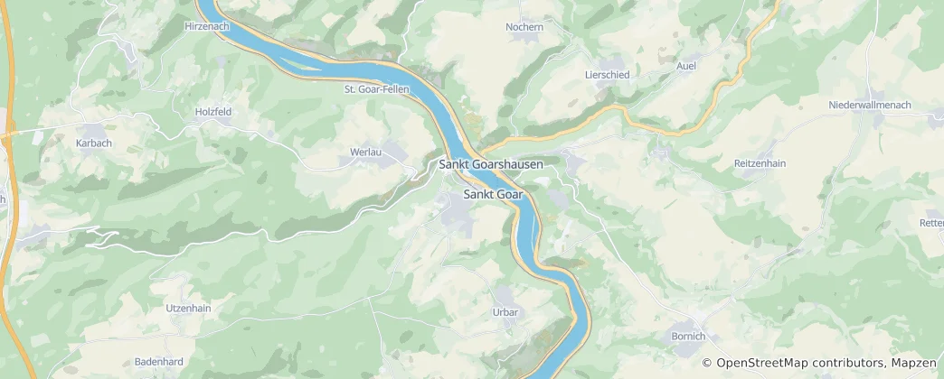 Map of Sankt Goar