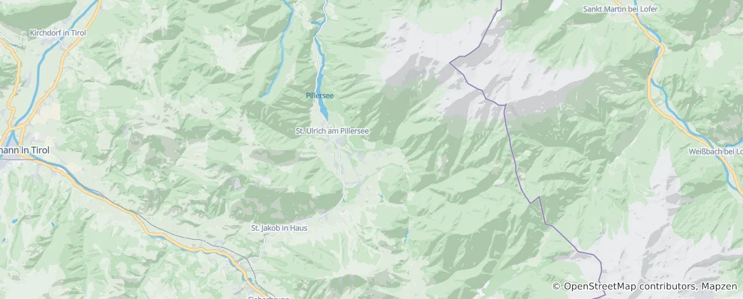 Mapa St. Ulrich am Pillersee