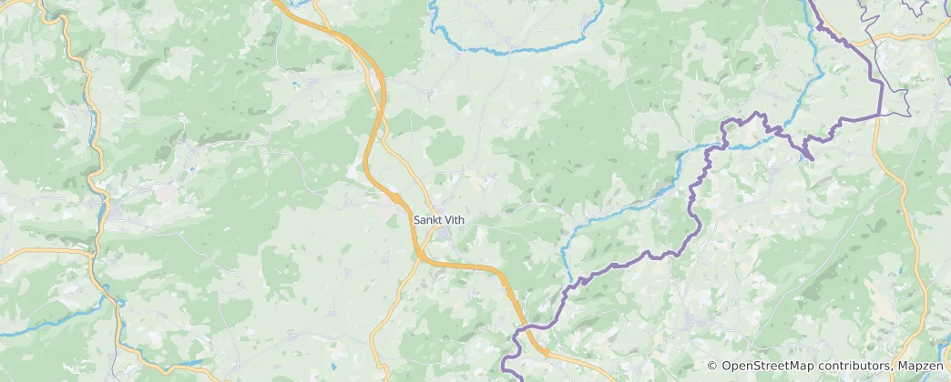 Map of Sankt Vith