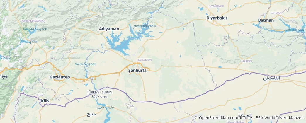 Karte von Şanlıurfa