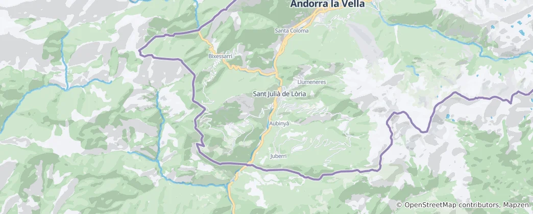 Map of Sant Julià de Lòria