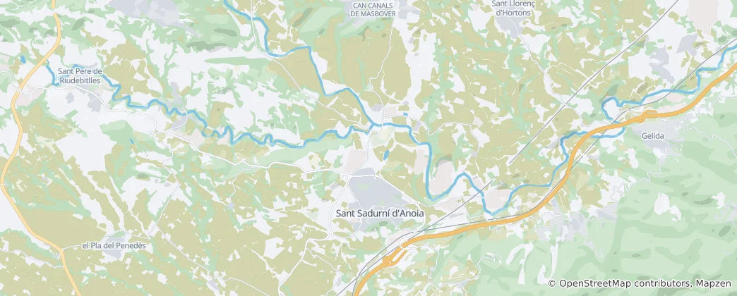 Mapa Sant Sadurní d'Anoia