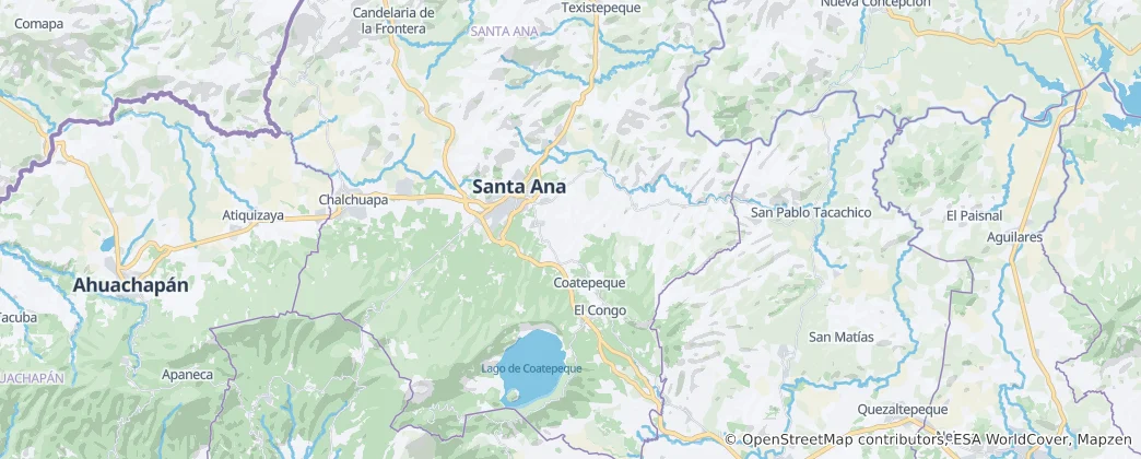 Map of Santa Ana