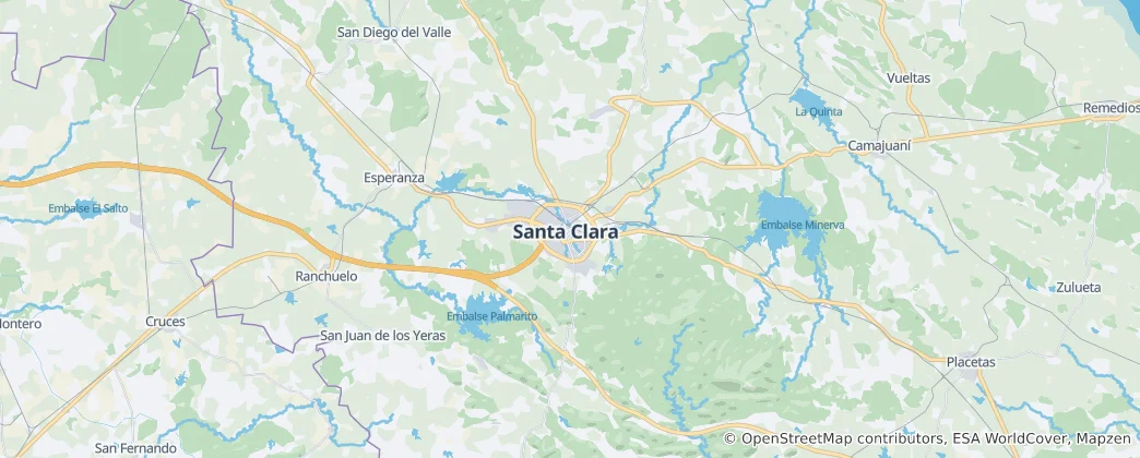 Map of Santa Clara