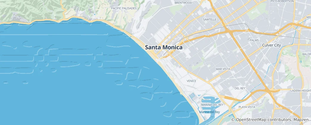 Mappa di Santa Monica