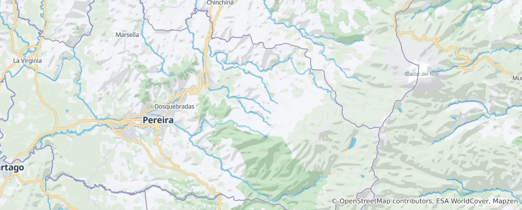 Mappa di Santa Rosa de Cabal