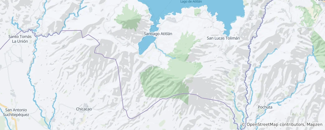 Mappa di Santiago Atitlán