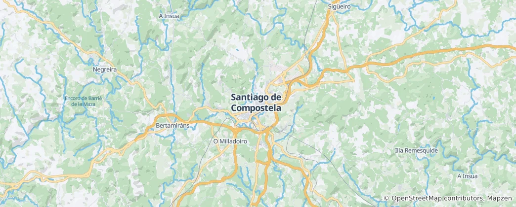 Mapa Santiago de Compostela