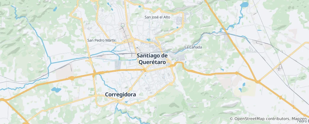 Mapa Santiago de Querétaro