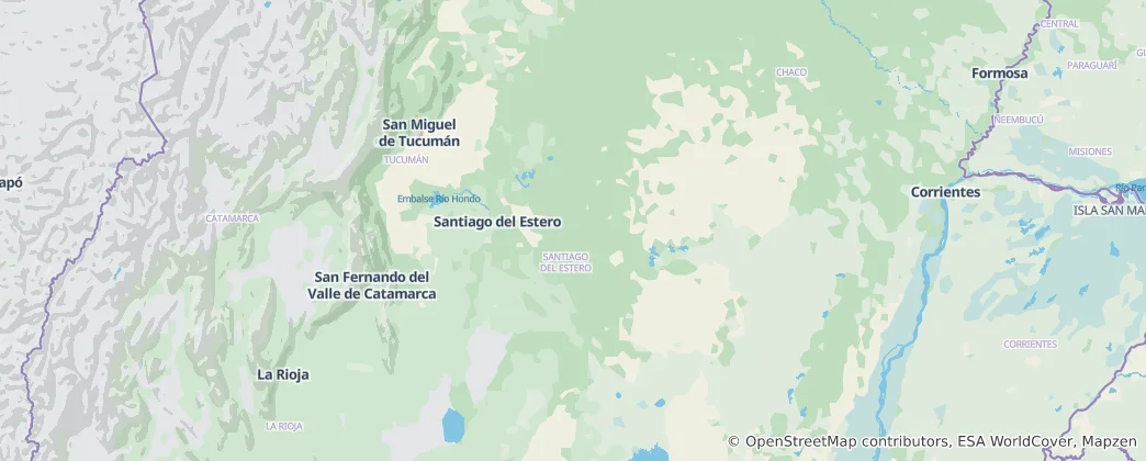Map of Santiago del Estero Province
