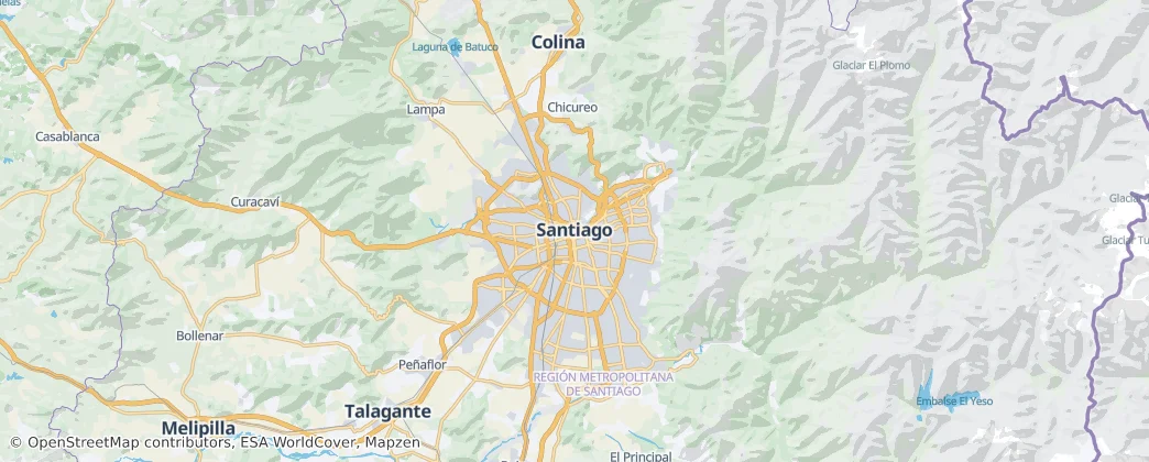 Provincie Santiago — Kaart