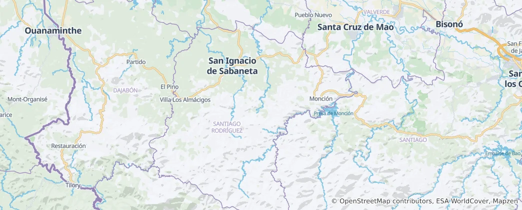 Mapa Santiago Rodríguez